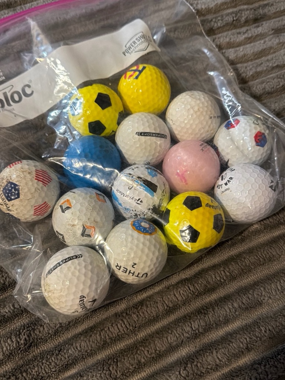 Callaway Mixed Color Golf Balls - Yellow, Blue, Pink, White